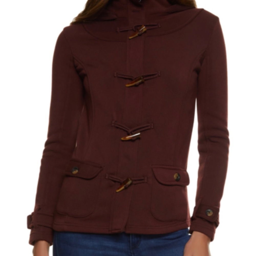 Chic Brown Toggle Jacket
